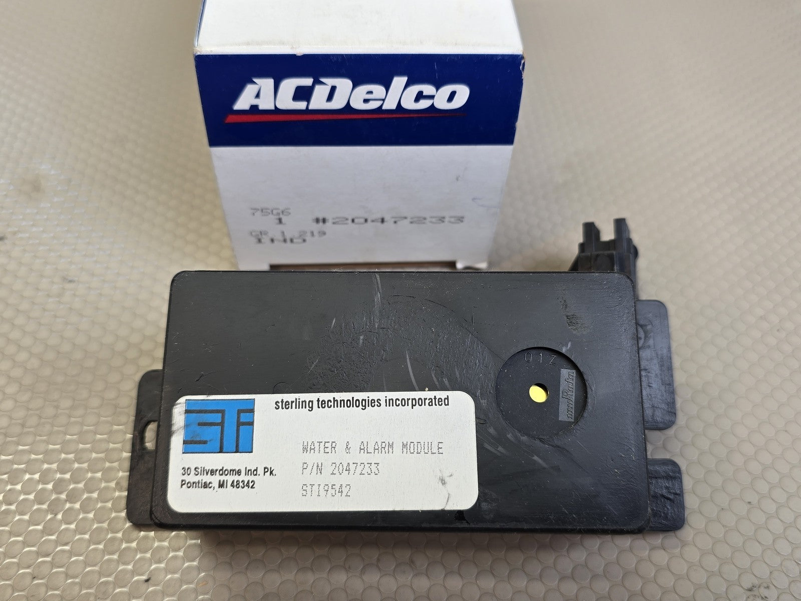 GM ACDelco 2047233 GM Water Alarm Module Control Unit Sterling Technologies NEW