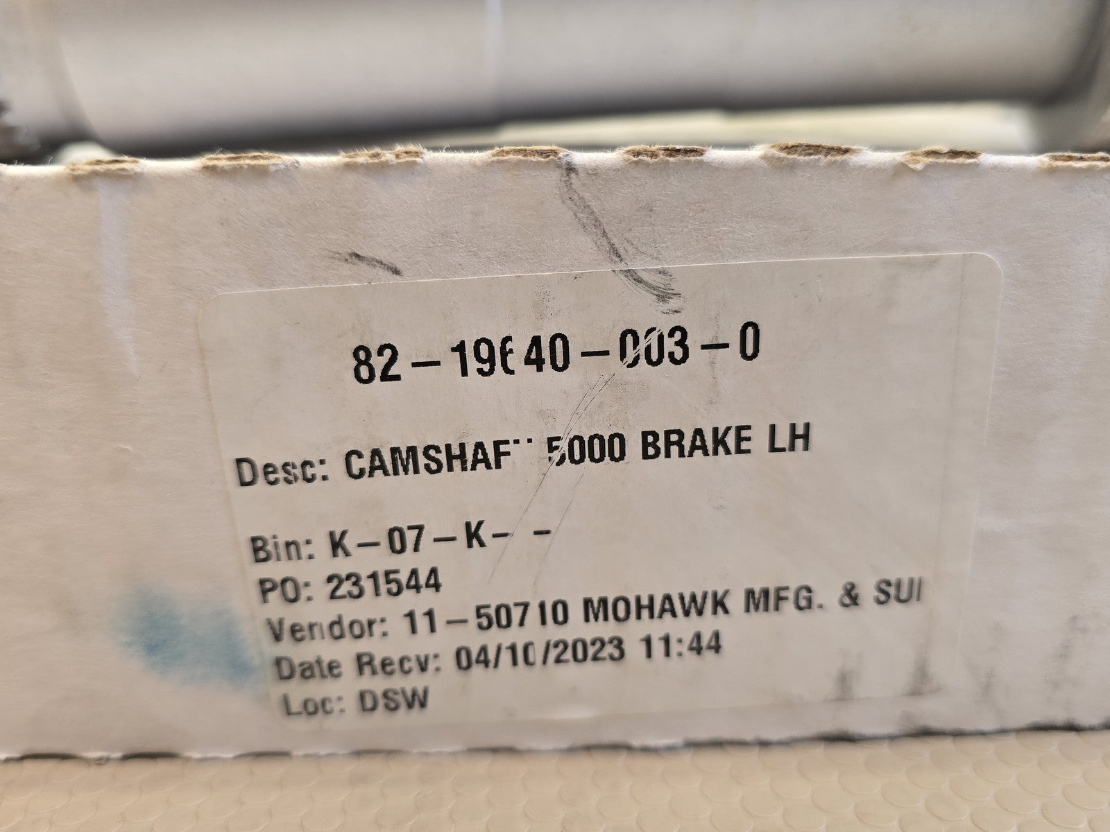 Mohawk Mfg 82-19640-003-0 S-Cam Brake Camshaft 5000 Series Left Hand LH