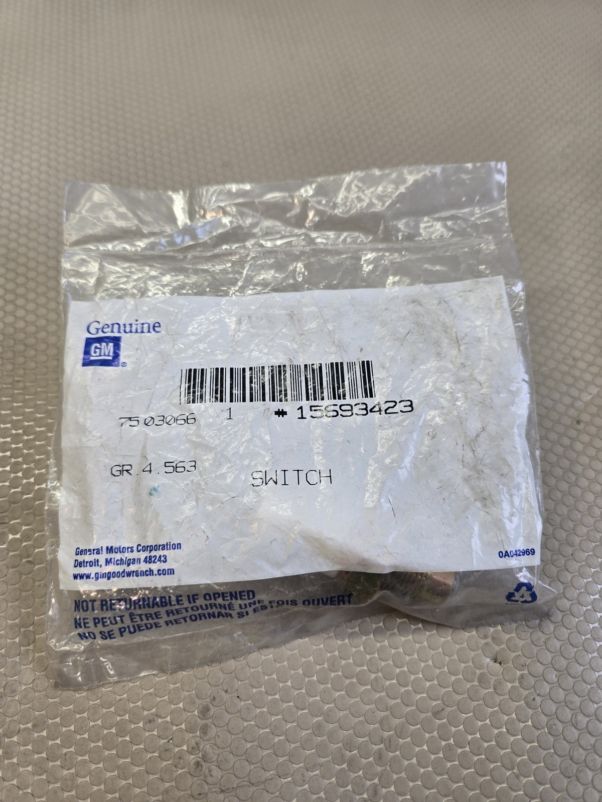 GM 15693423 Transfer Case Selector Switch 4WD OEM New