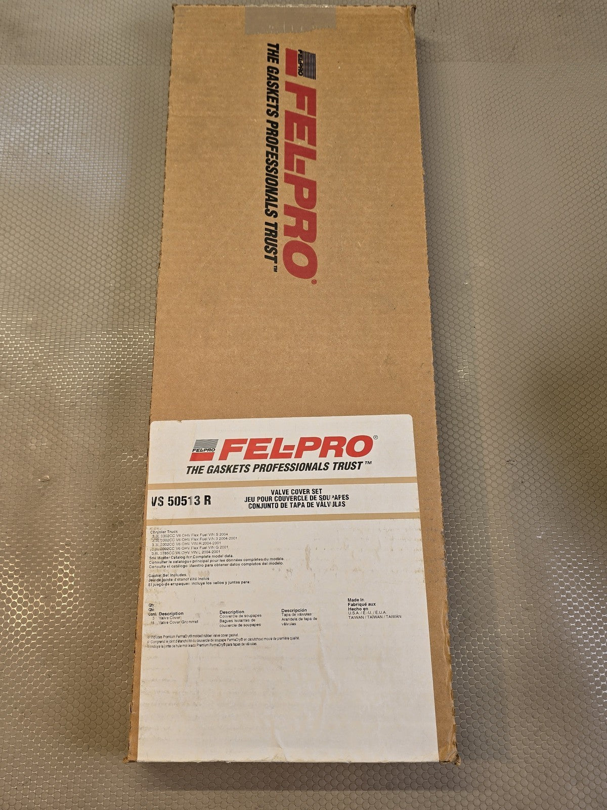 Fel-Pro VS 50513 R Valve Cover Gasket Set Chrysler Dodge 3.3L 3.8L V6 01-04