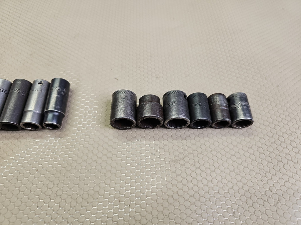20pc Mac Tools Mixed 3/8" Drive Sockets, Deep And Shallow Metric & Sae impact