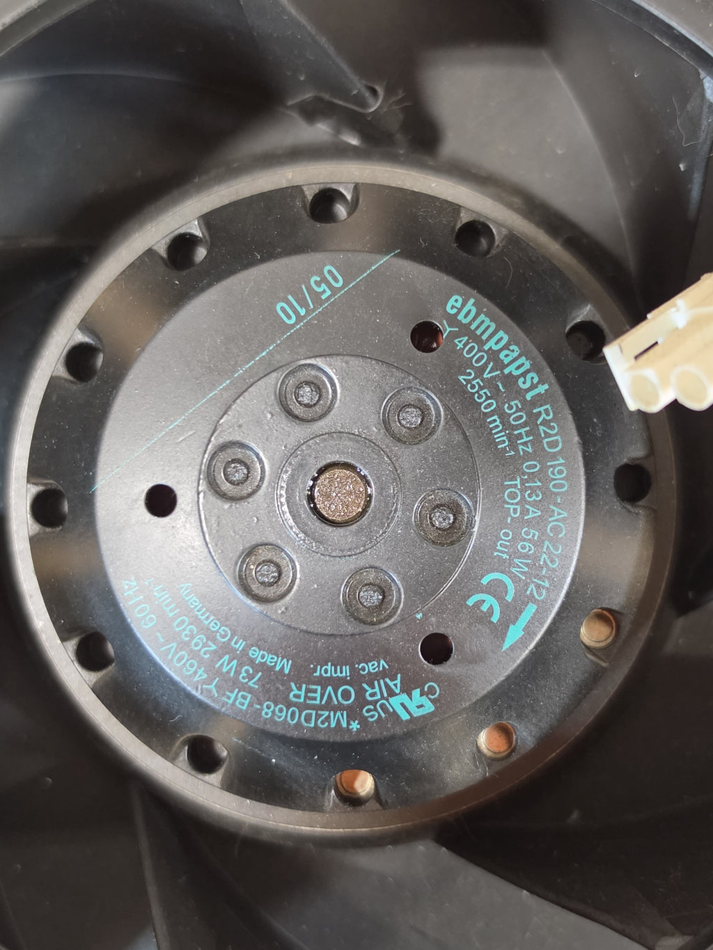 ebmpapst R2D190-AC22-12 Centrifugal Blower Fan M2D068-BF 400V 50/60Hz for Haas CNC