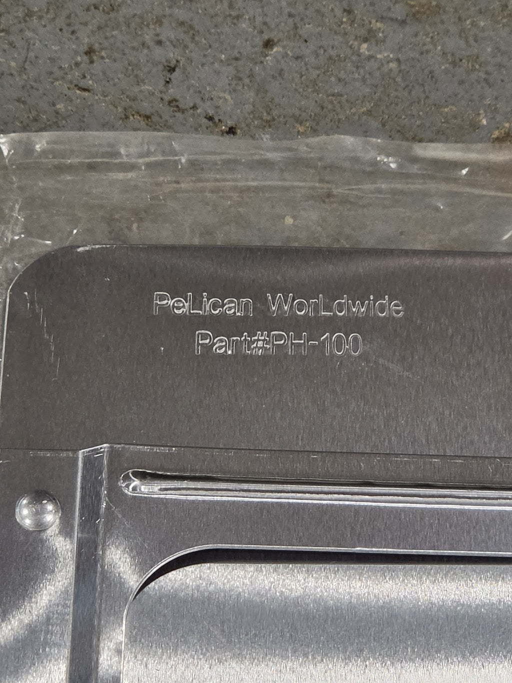Pelican Worldwide PH-100 Aluminum Hazmat Placard  Truck and Trailer Plate Tray (Lot of 3)
