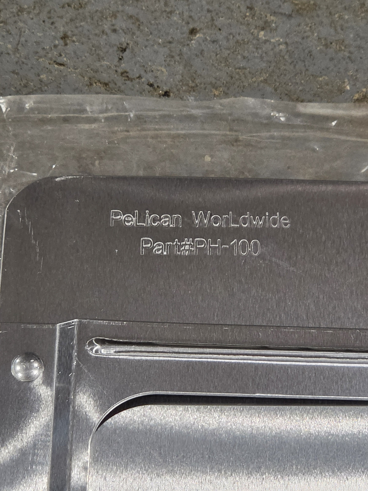 Pelican Worldwide PH-100 Aluminum Hazmat Placard  Truck and Trailer Plate Tray (Lot of 3)