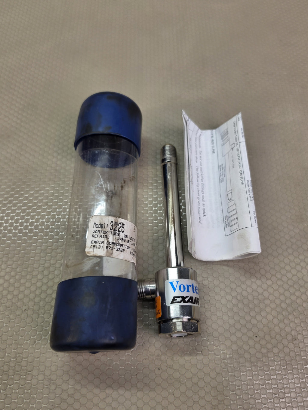 EXAIR 3225 Vortex Tube 25 SCFM Cold Air Industrial Spot Cooling New