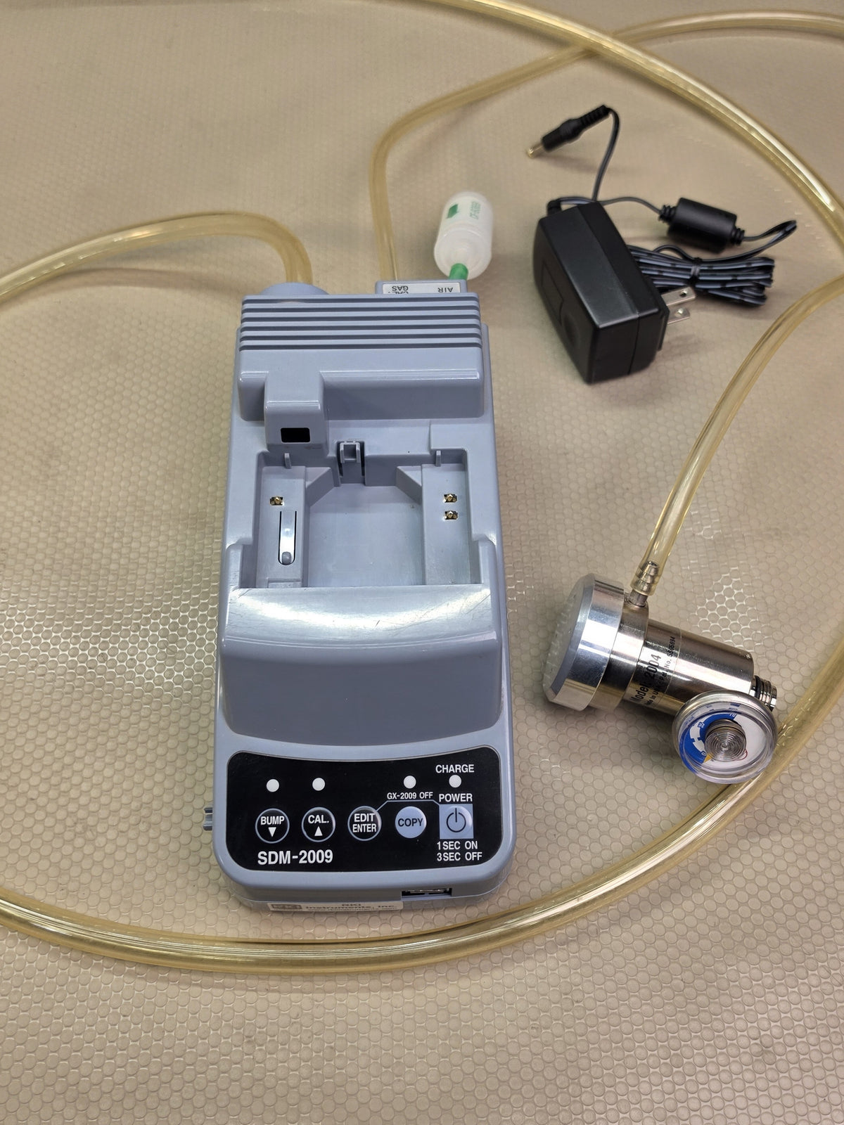 RKI Riken Keiki SDM-2009 GX-2009 Calibration Dock w/ Model 2004 Regulator