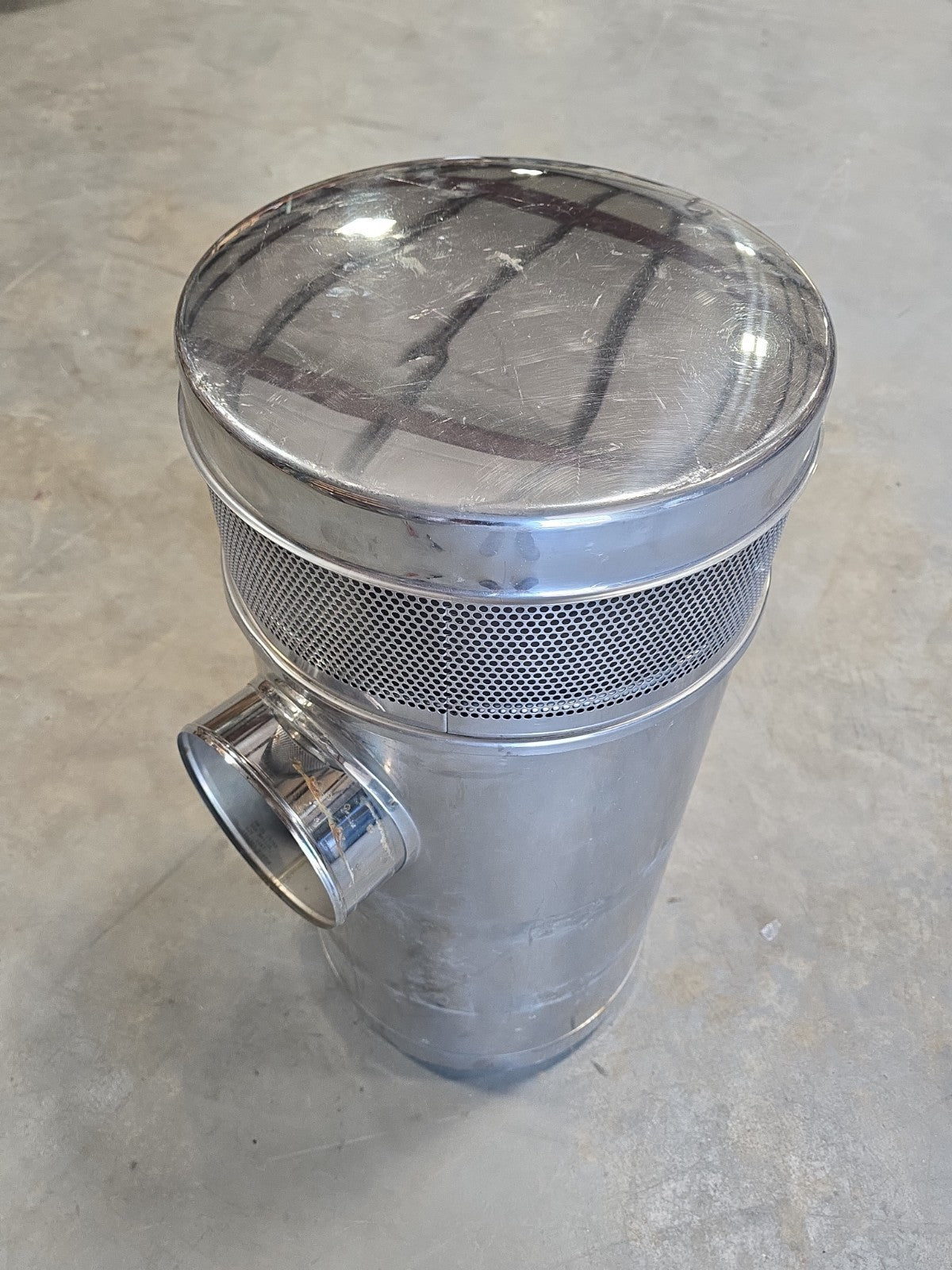 PETERBILT Genuine Vortex 05-15058 AIR CLEANER 15 Inch CHROME