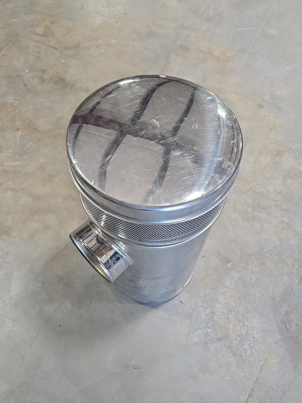 PETERBILT Genuine Vortex 05-15058 AIR CLEANER 15 Inch CHROME
