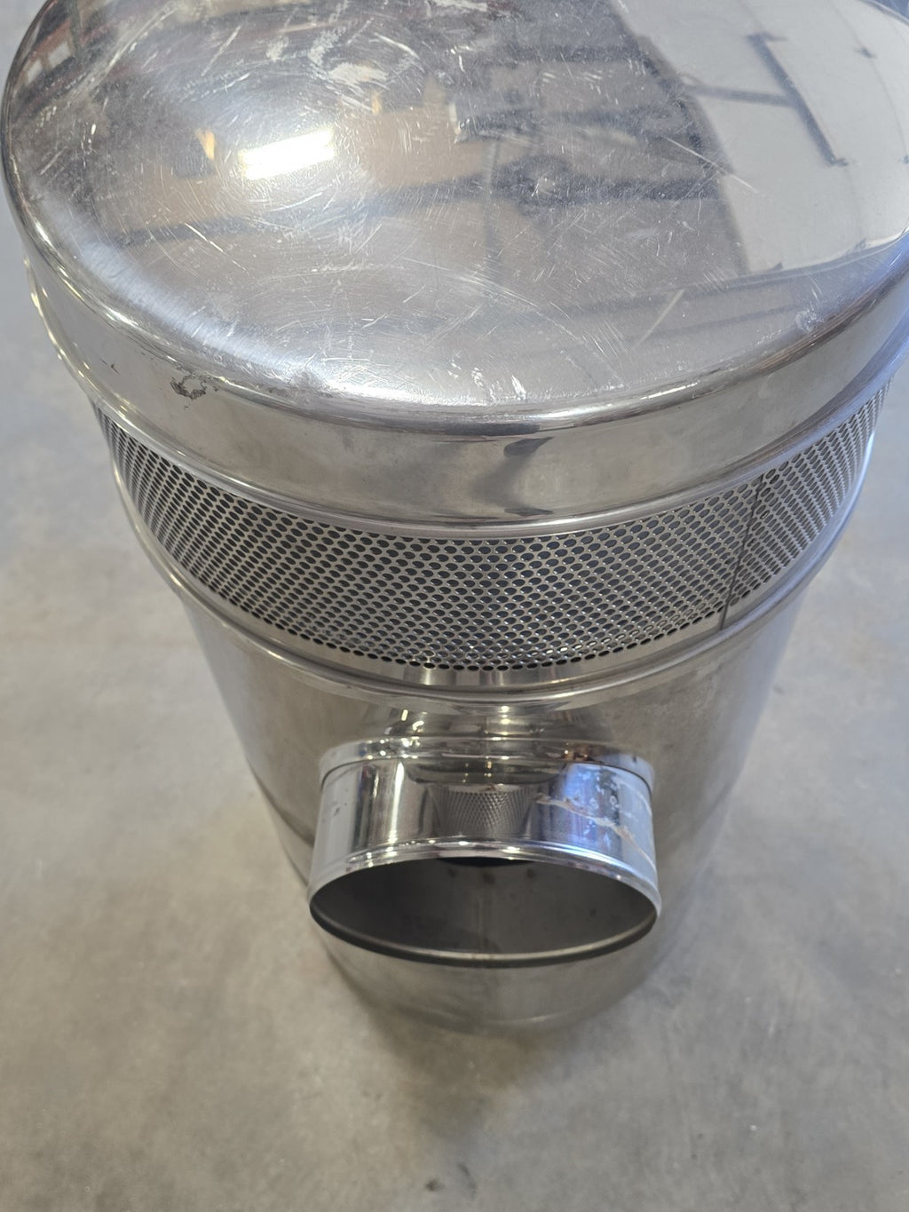 PETERBILT Genuine Vortex 05-15058 AIR CLEANER 15 Inch CHROME