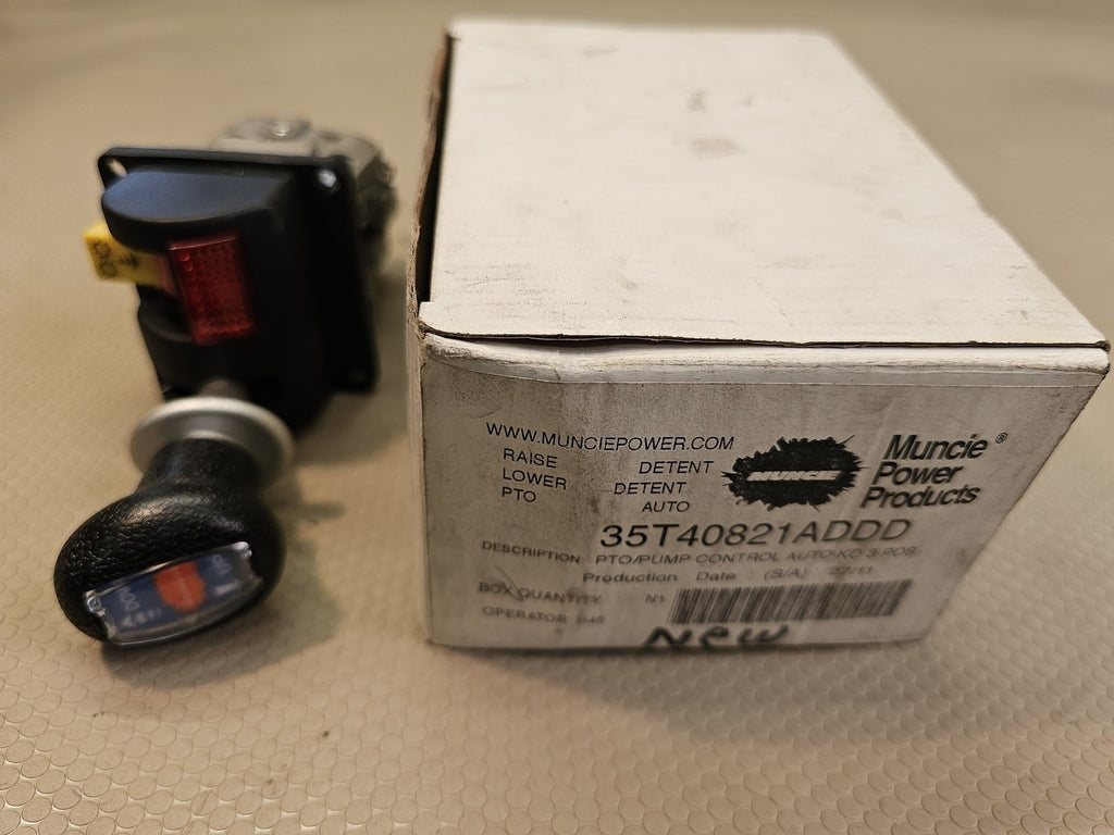 Muncie Power Products 35T40821ADDD PTO Pump Control Lever Auto 3 Pos New