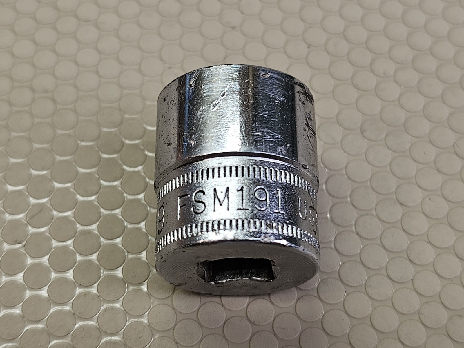 Snap-on FSM191 19mm 3/8" Drive 6-Point Metric Shallow Socket