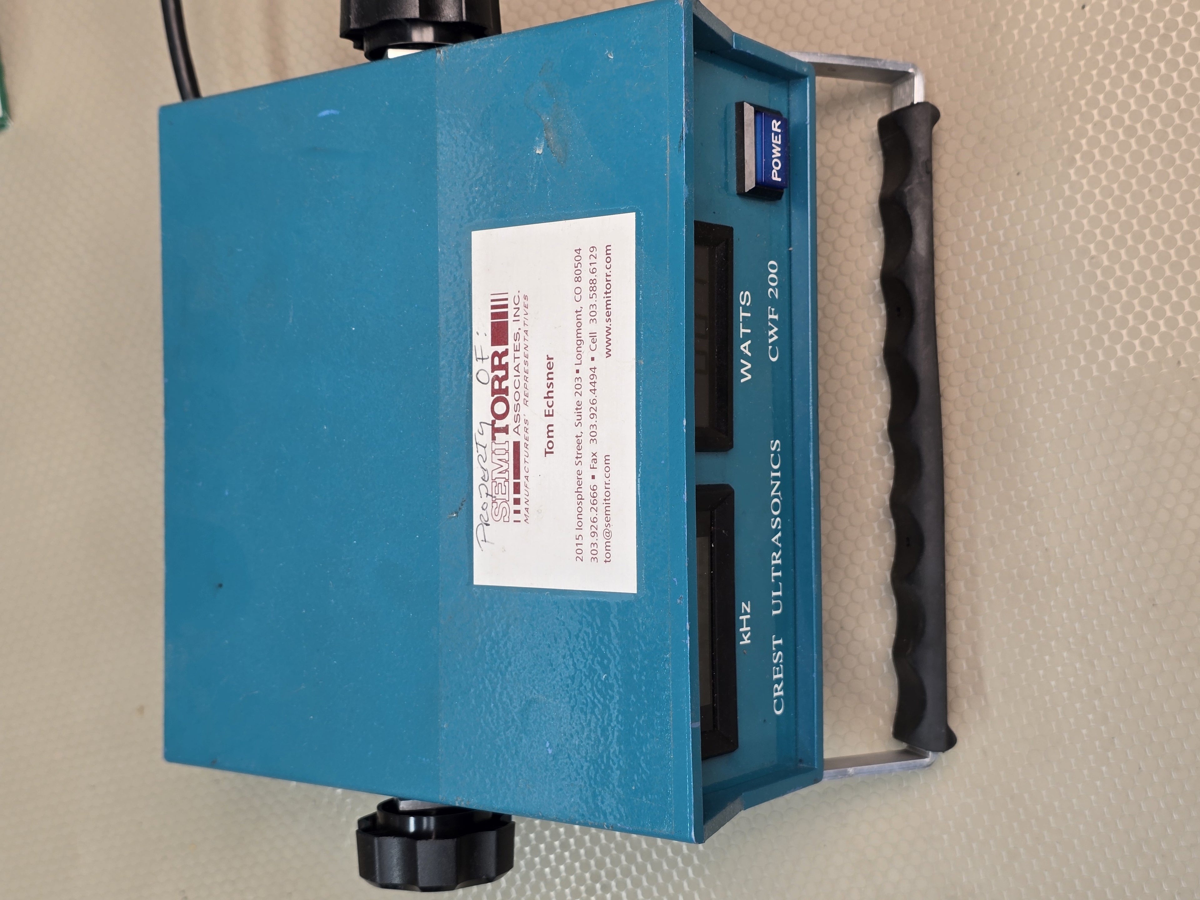 CREST ULTRASONICS CWF200 Ultrasonic Wattmeter 1000W 20-200KHz 5A-1000V 110/220V