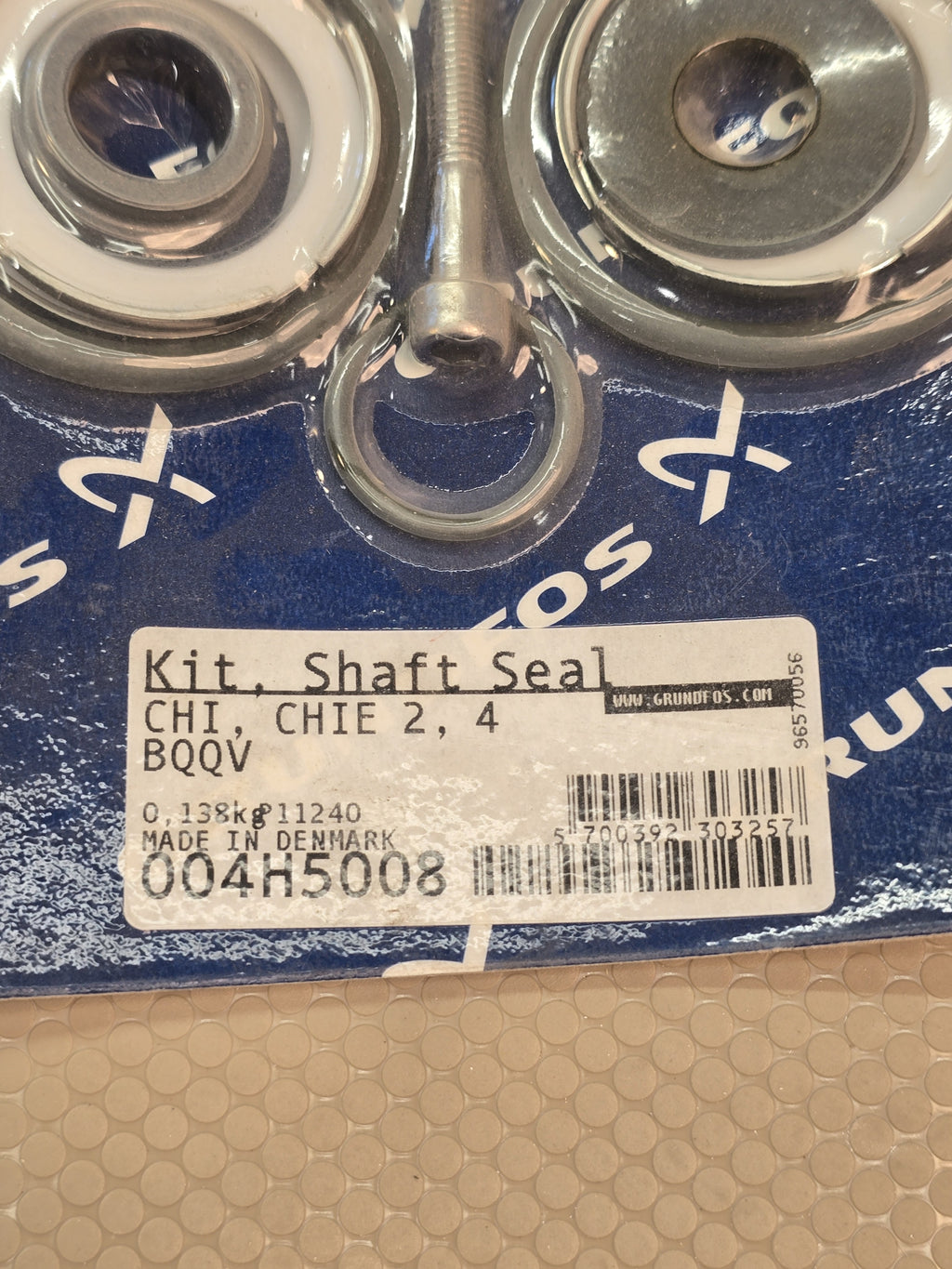 GRUNDFOS 004H5008 Shaft Seal Kit CHI CHIE 2, 4 BQQV New