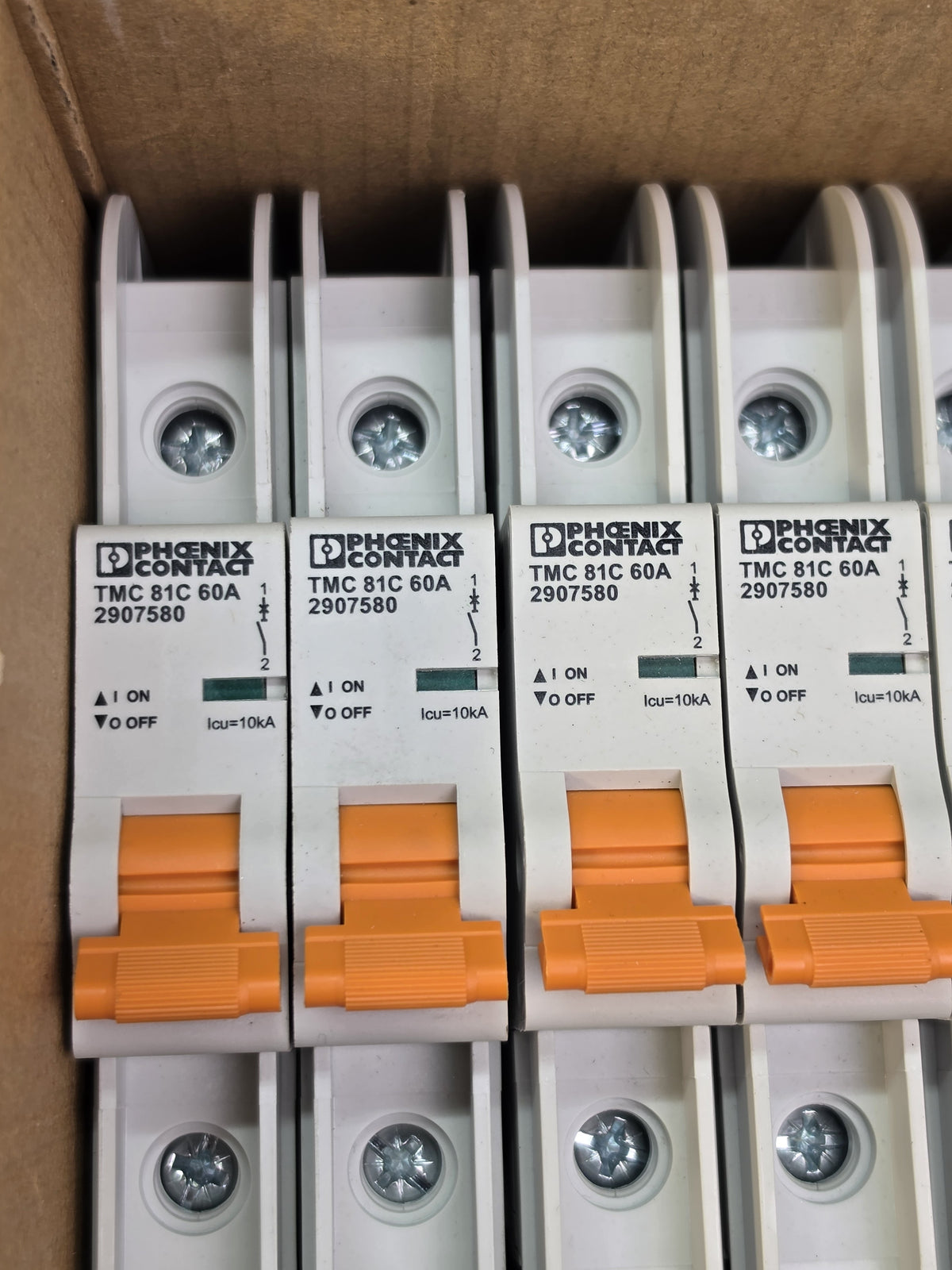 Phoenix Contact 2907580 TMC 81C 60A Circuit Breaker 1-Pole DIN Rail Lot of 8