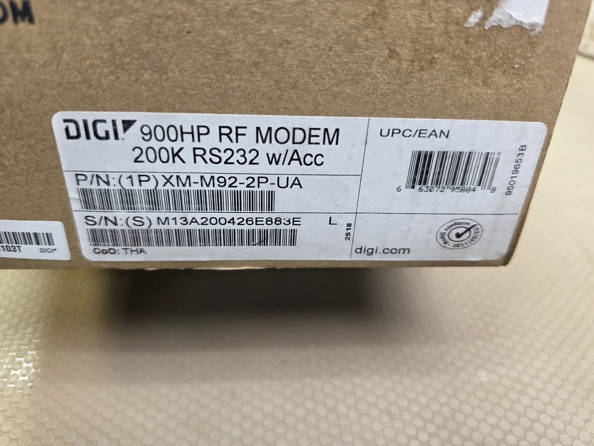 Digi XM-M92-2P-UA XBee-PRO 900HP RF Modem 200K RS232 w/Acc - NEW