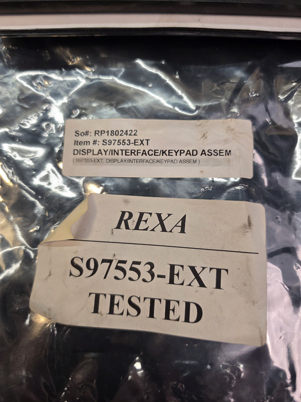 REXA S97553-EXT RP1802422 Display Interface Keypad Assembly Actuator *Tested*
