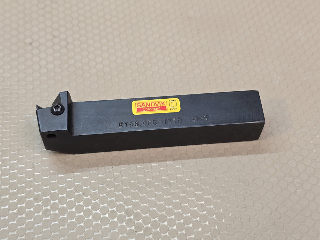 SANDVIK Coromant R166.4FG-123B T-MAX U LOCK 3/4" Lathe Threading Tool Holder