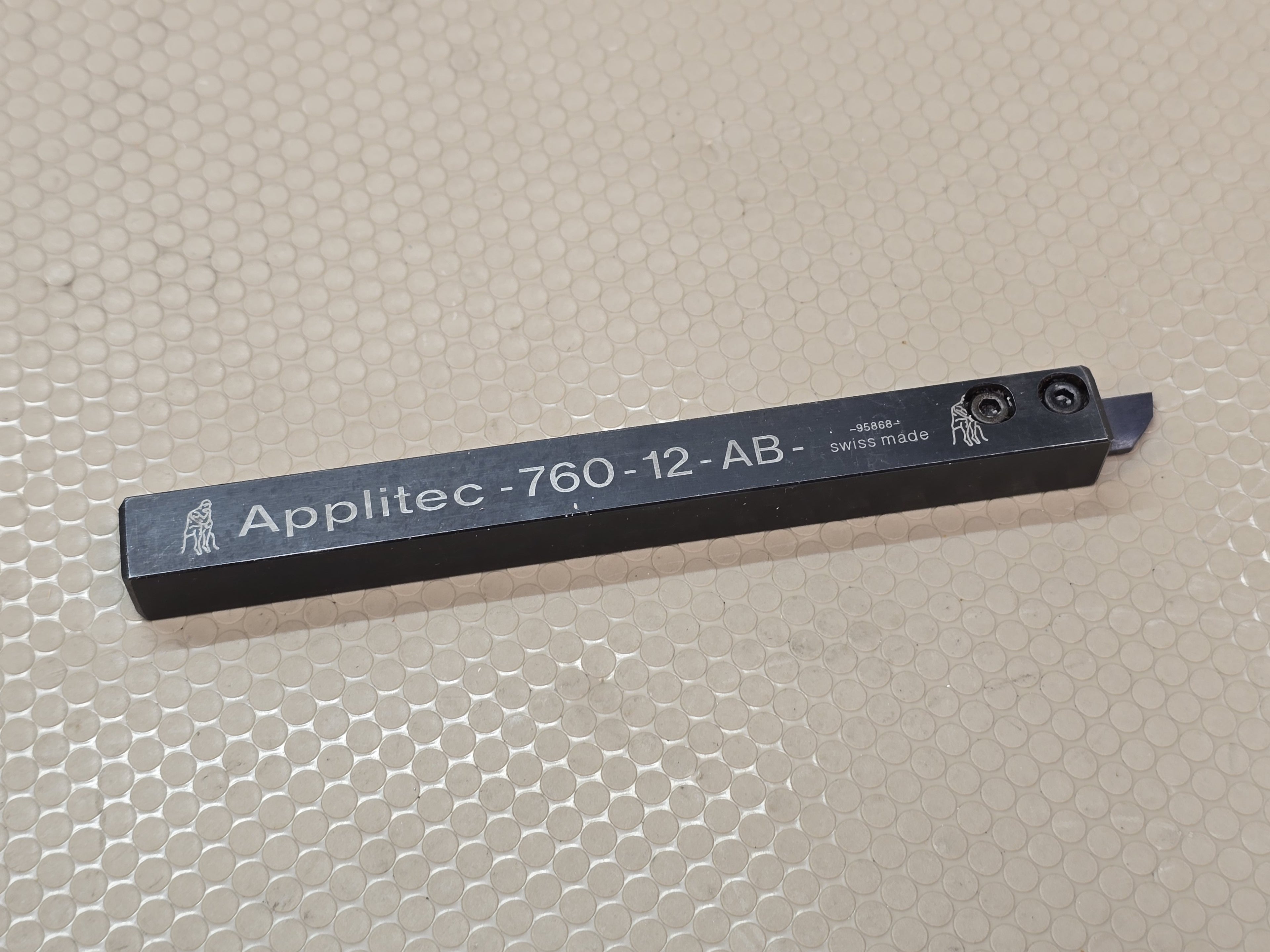 Applitec 760-12-AB Lathe Cutting Tool Holder 12x12mm Swiss Made