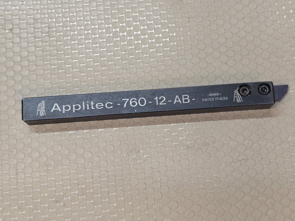 Applitec 760-12-AB Lathe Cutting Tool Holder 12x12mm Swiss Made