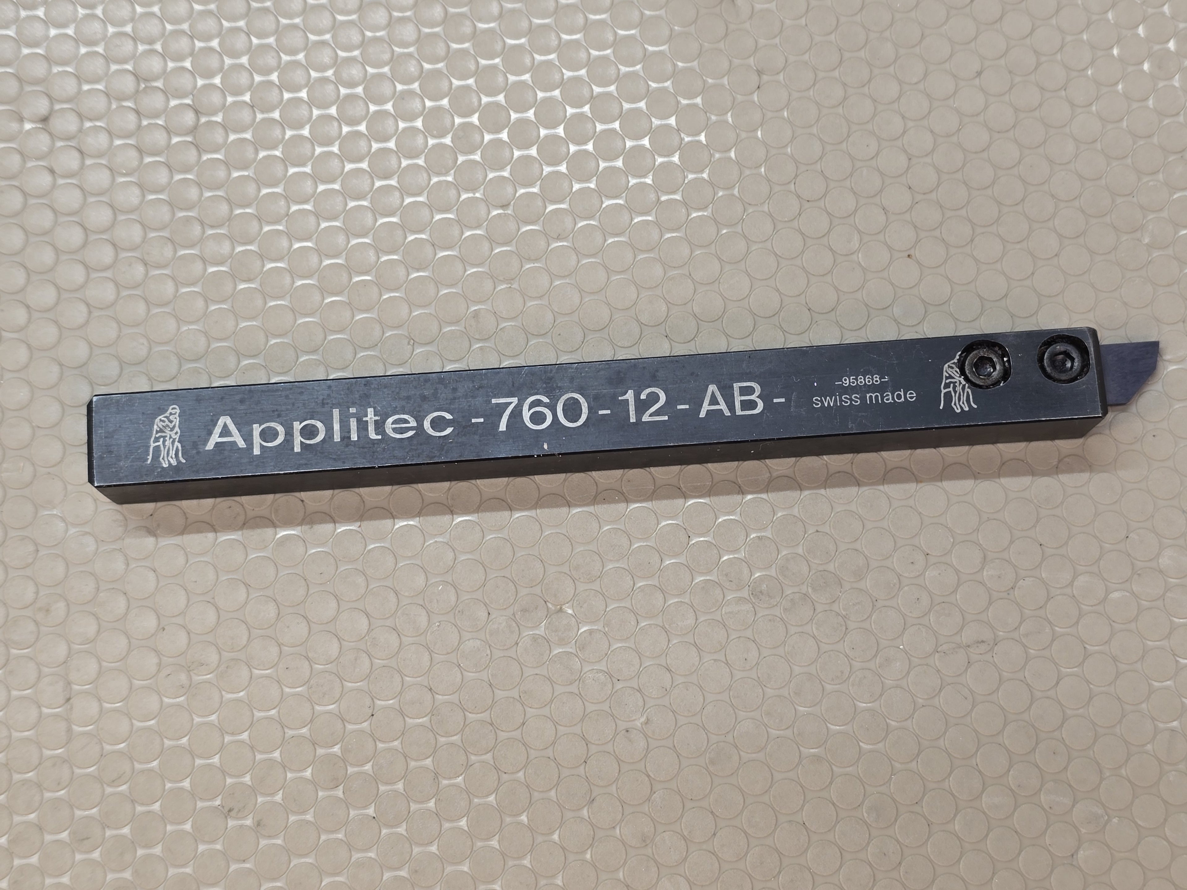 Applitec 760-12-AB Lathe Cutting Tool Holder 12x12mm Swiss Made