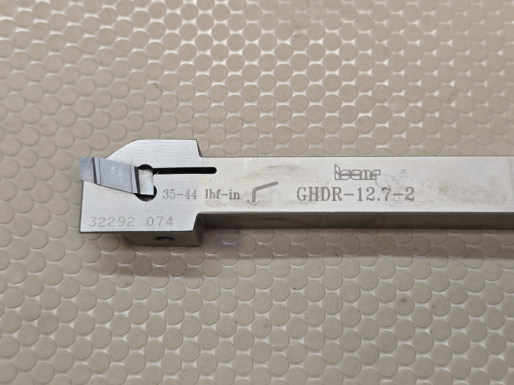 ISCAR GHDR-12.7-2 Grooving Parting Tool Holder 35-44 lbf-in