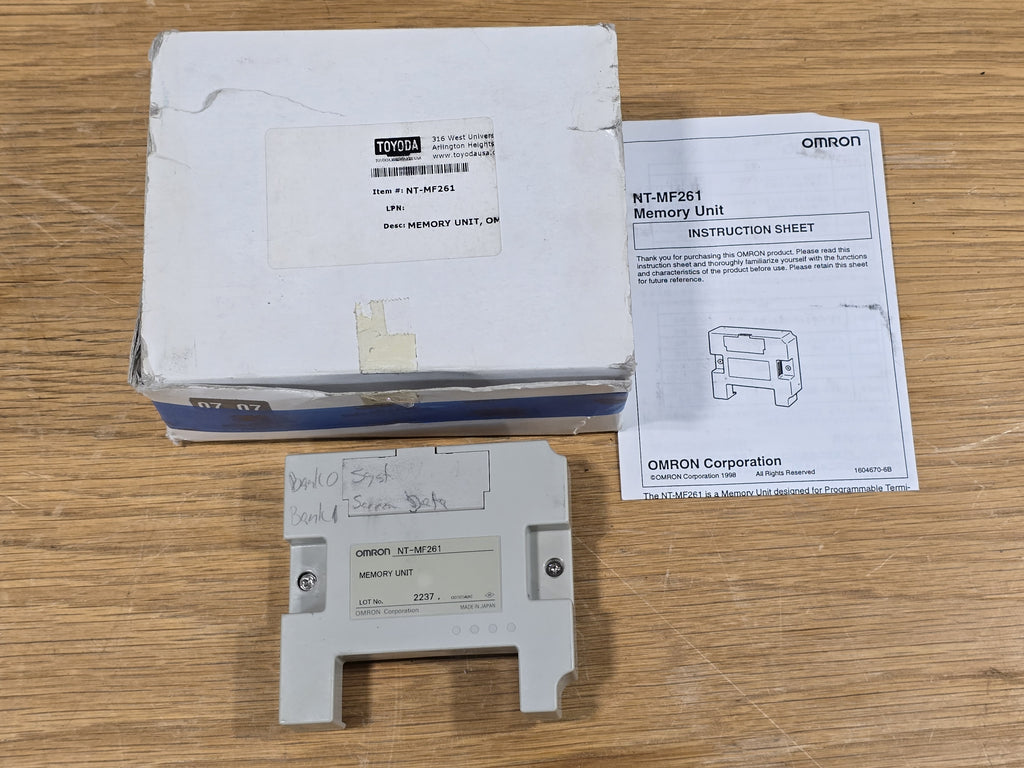 OMRON NT-MF261 Memory Unit for Programmable Terminal