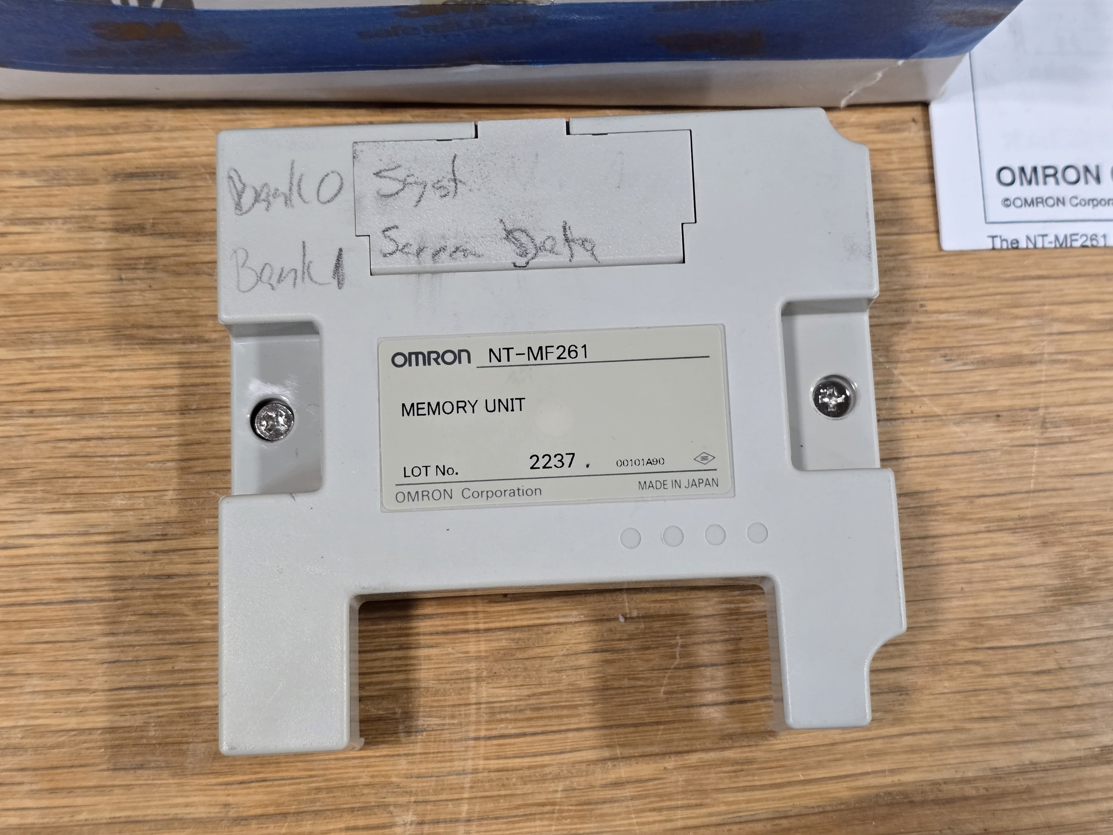 OMRON NT-MF261 Memory Unit for Programmable Terminal