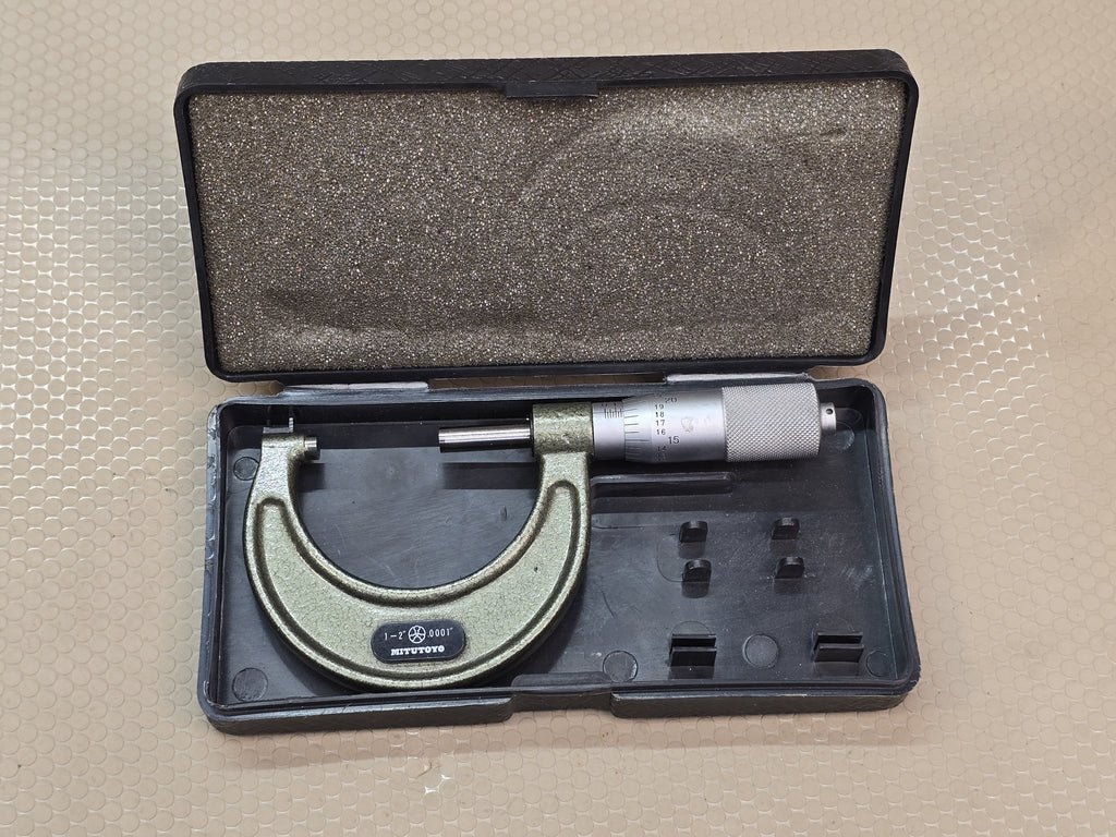 MITUTOYO 103-114 Outside Micrometer 1-2" .0001" Precision Made in Brazil