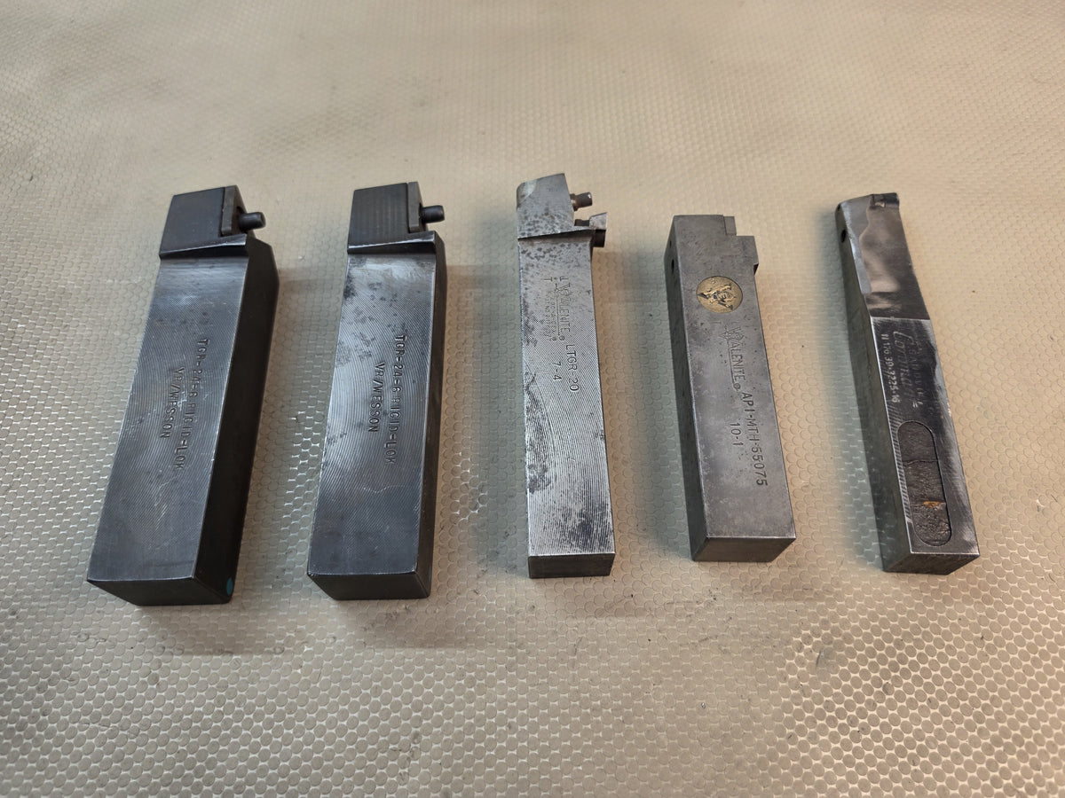 Lot of 5 Kennametal Valenite VR/Wesson Lathe Turning Tool Holders  1-1/4" 1.25