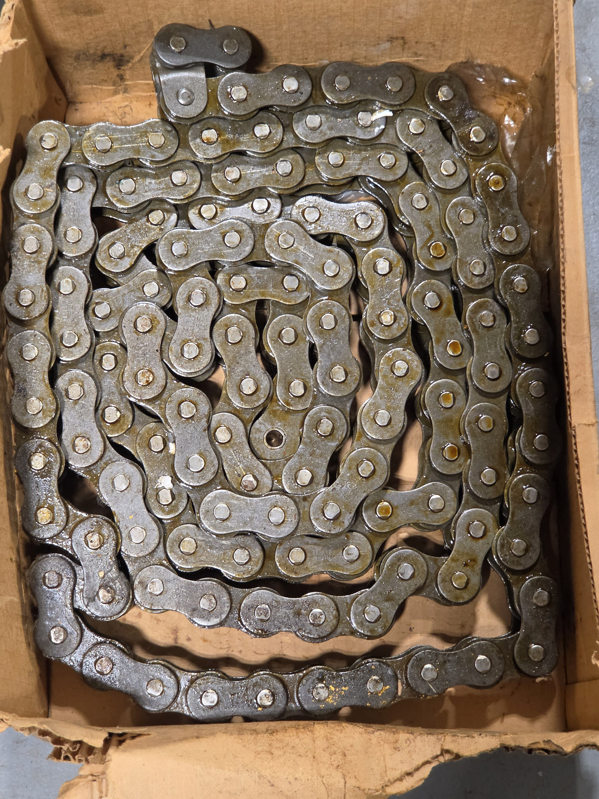 ANSI #100 Roller Chain 10FT Roll 1-1/4" Pitch Industrial Power Transmission