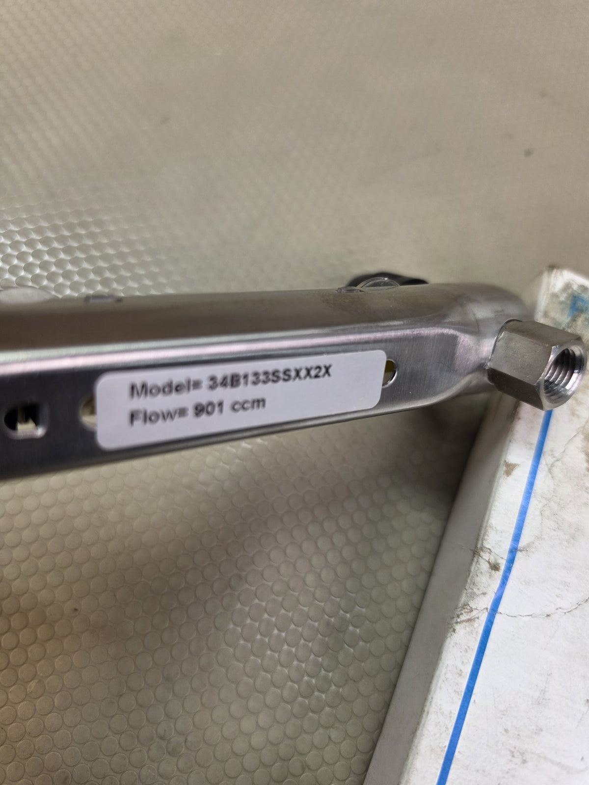 Wallace & Tiernan 299844-10 SS Glass Tube Flowmeter Rotameter 34B133SSXX2X New