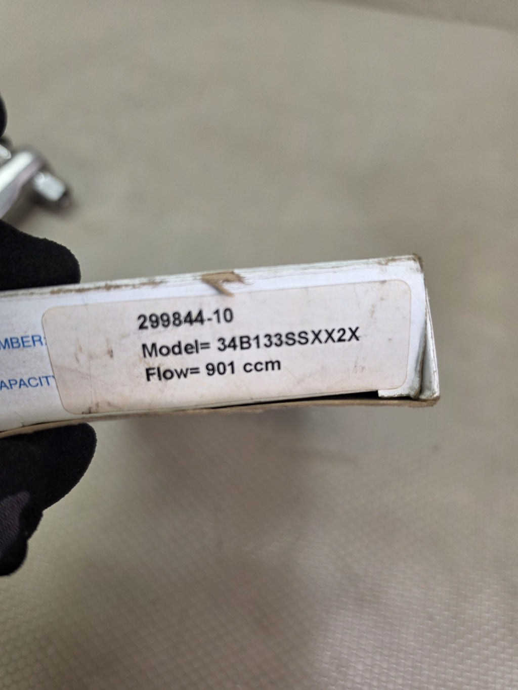 Wallace & Tiernan 299844-10 SS Glass Tube Flowmeter Rotameter 34B133SSXX2X New