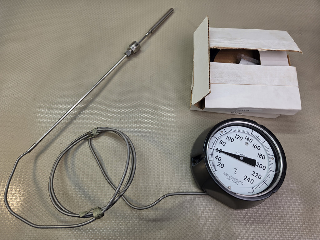 Ashcroft C-600A-04-C38-B01-A1-L01-AK Duratemp Thermometer 20-240F 20ft - NEW