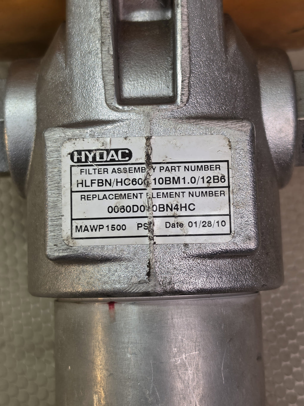 HYDAC LFBN/HC60G10BM1.0/12B6 Hydraulic Filter SAE-12 1500 PSI 0060D010BN4HC