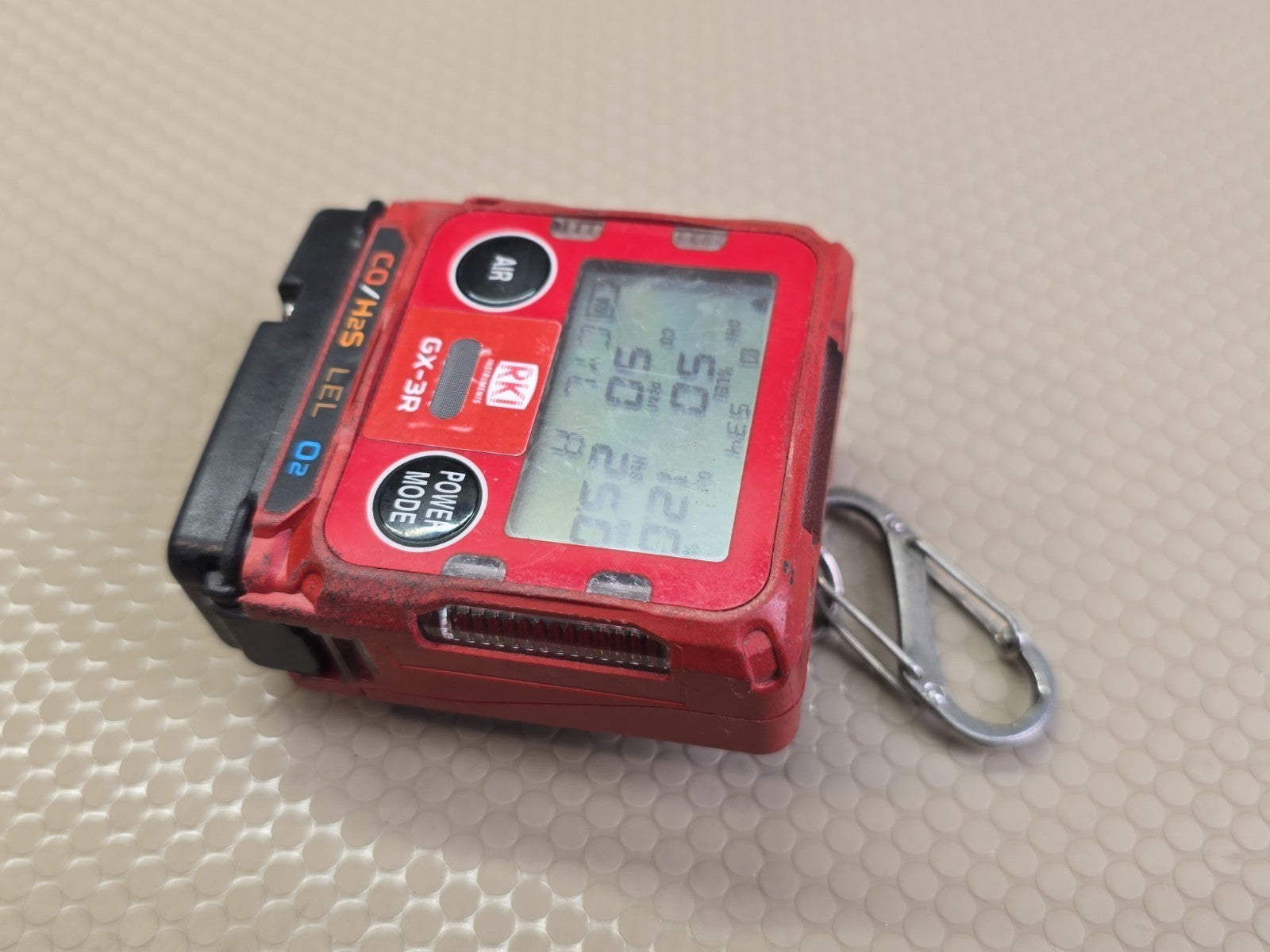 RKI Instruments GX-3R Personal Portable 4-Gas Monitor CO/H2S LEL O2