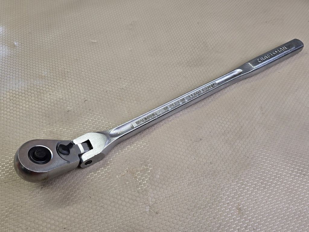 Craftsman 44816 1/2" Drive Flex Head Long Handle Ratchet USA Vintage