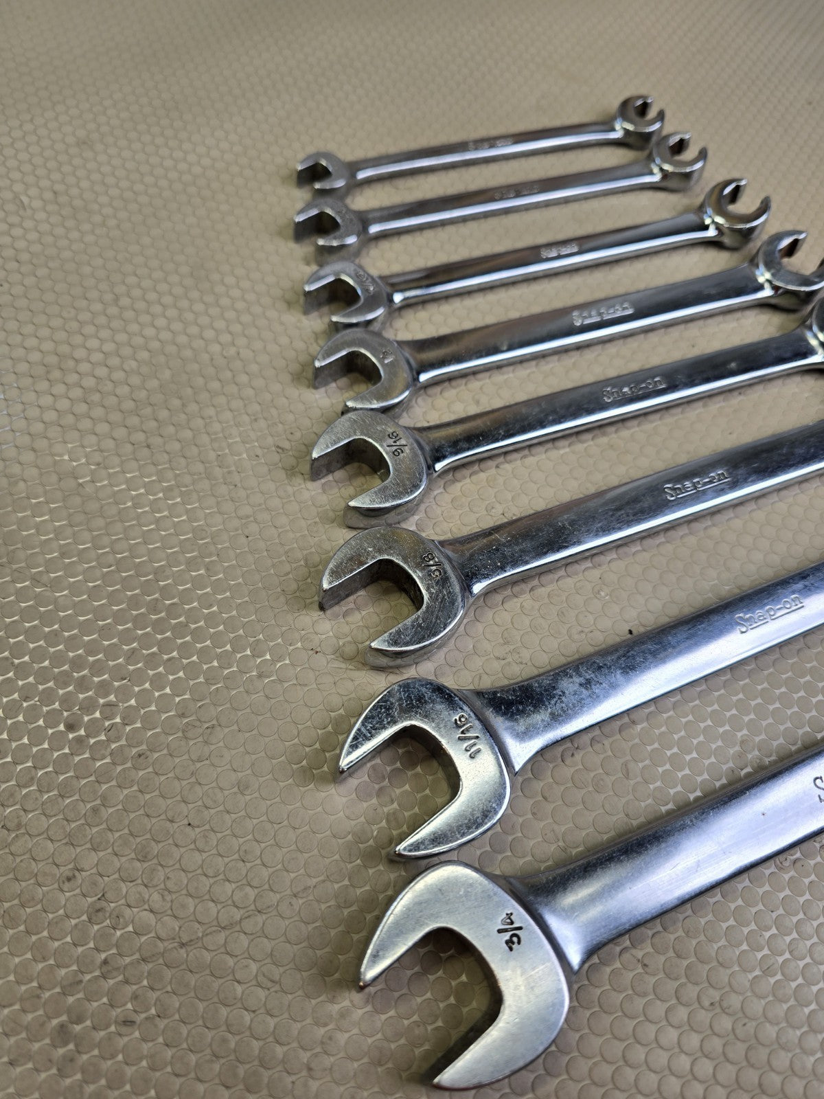 Snap-on OEX Series 8-Pc SAE Flare Nut Combination Wrench Set 1/4"-3/4"