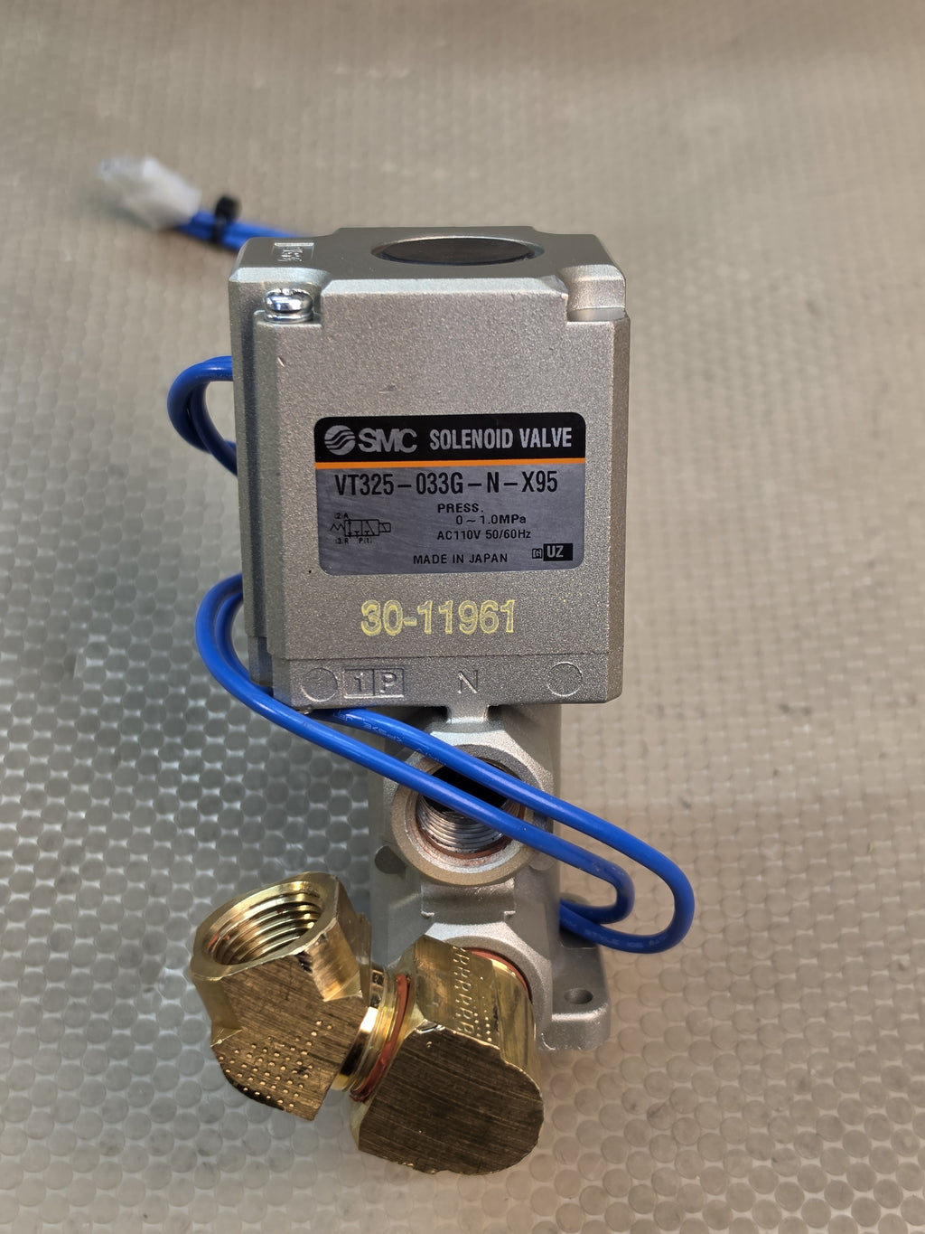 SMC VT325-033G-N-X95 Solenoid Valve 110V AC 50/60Hz 0-1.0MPa 3/8" Port