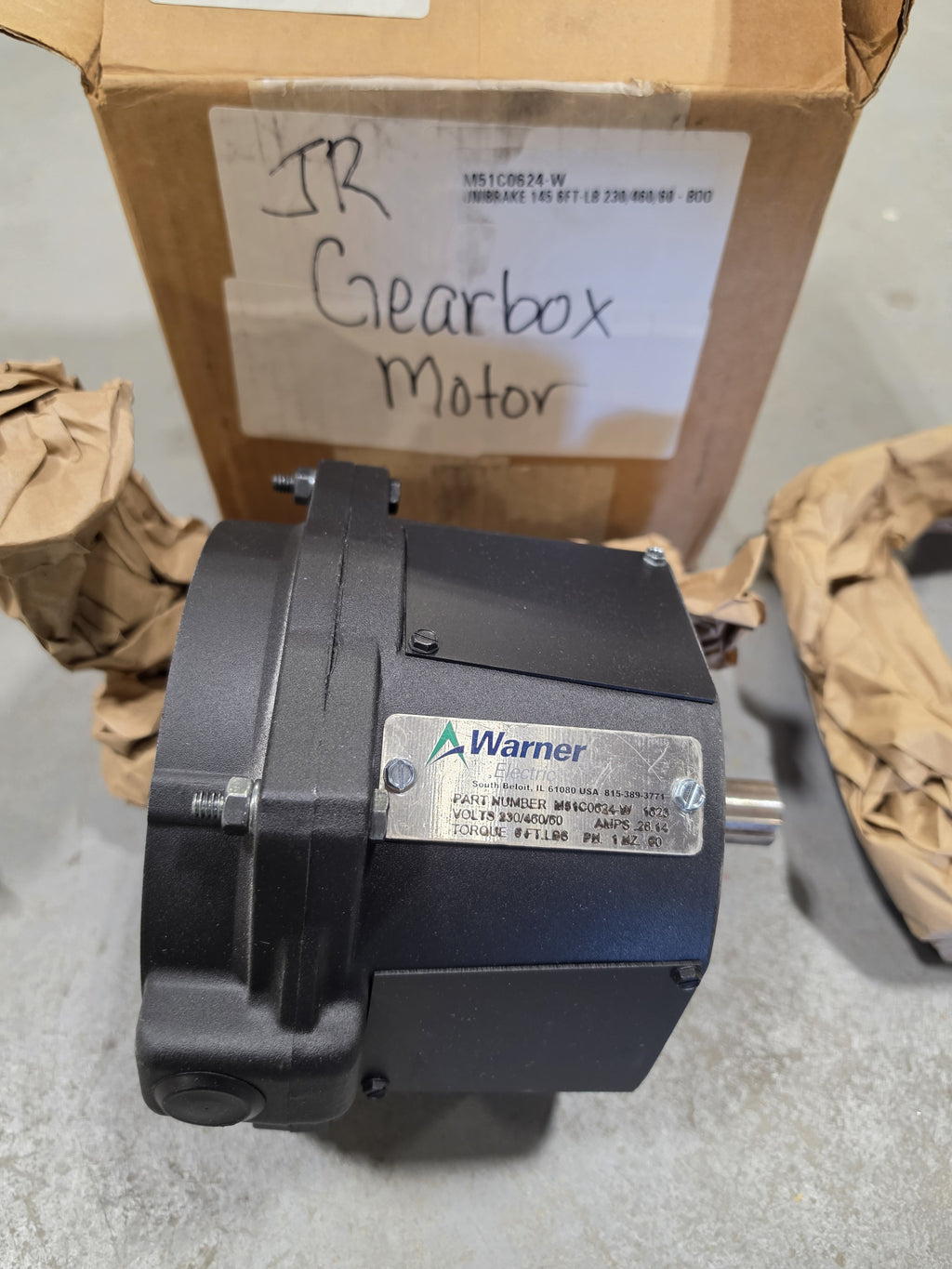 Warner Electric M51C0624-W UniBrake 145TC Coupler Brake 6 ft-lb 230/460V New