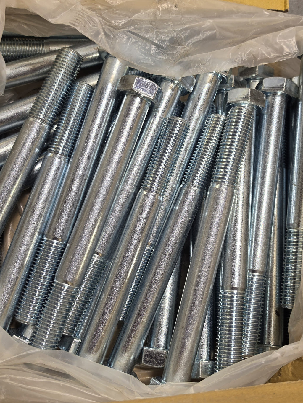 Fastenal M20-2.5 x 200mm Bolts DIN 931 Class 10.9 Zinc Hex Cap Screw *Lot of 5*