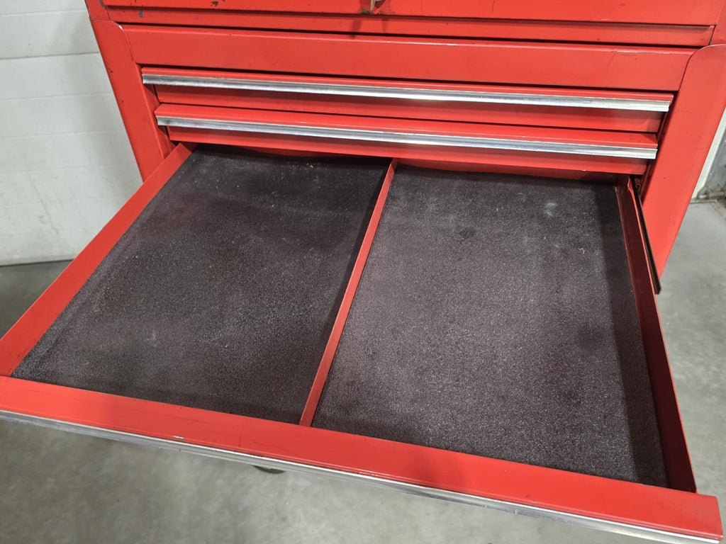 Snap On KRA-59F KRA-380A 1982 Top Chest & Bottom Chest Tool Box Vintage W/ Key!