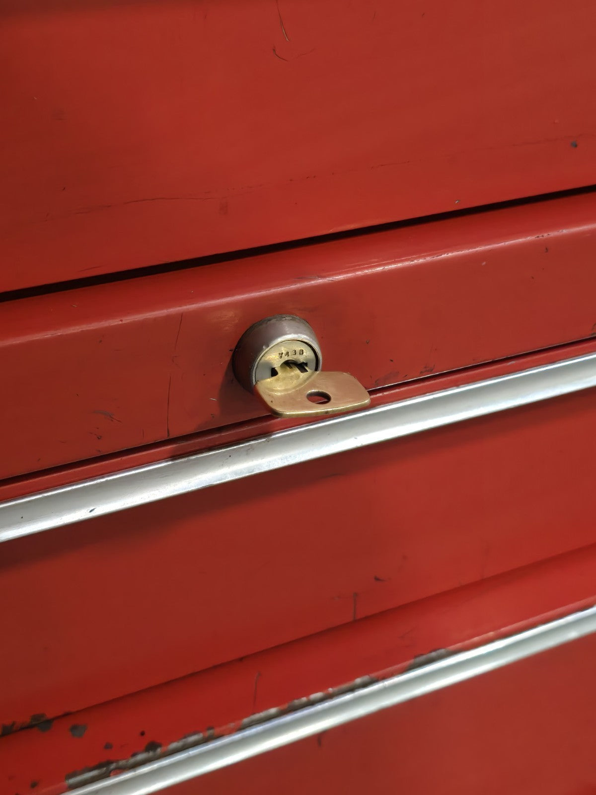 Snap On KRA-59F KRA-380A 1982 Top Chest & Bottom Chest Tool Box Vintage W/ Key!