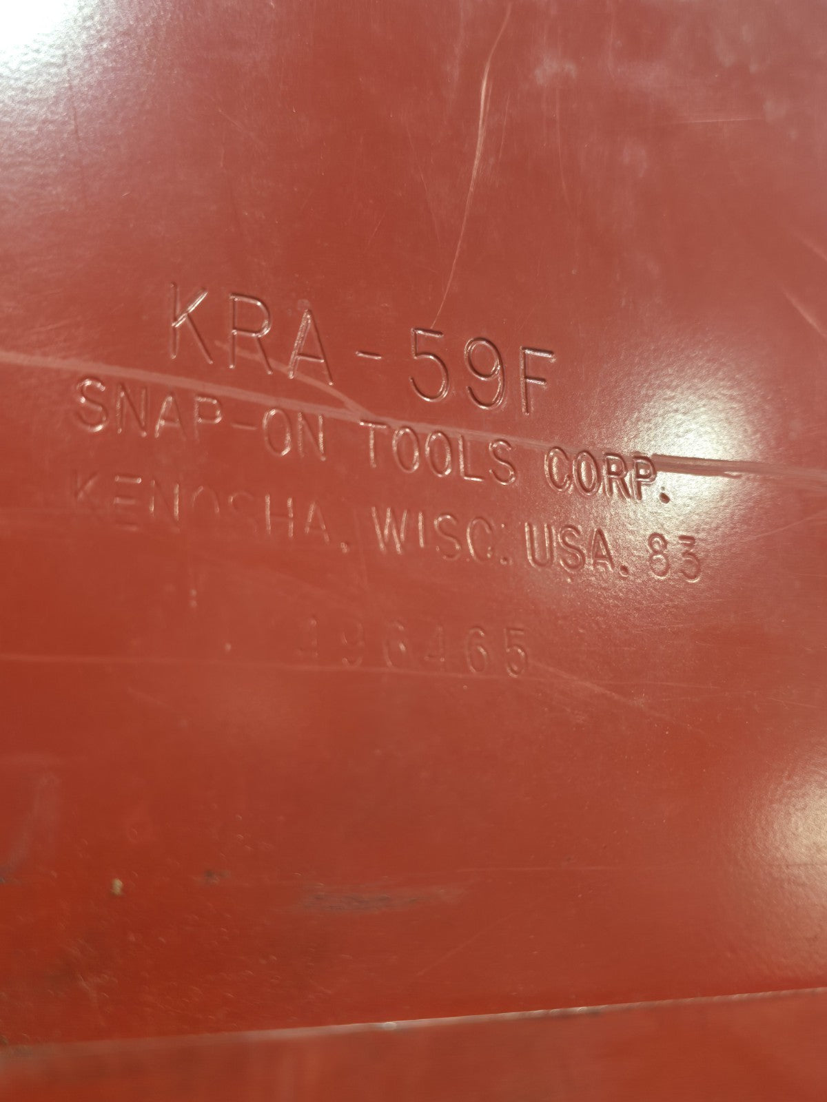 Snap On KRA-59F KRA-380A 1982 Top Chest & Bottom Chest Tool Box Vintage W/ Key!