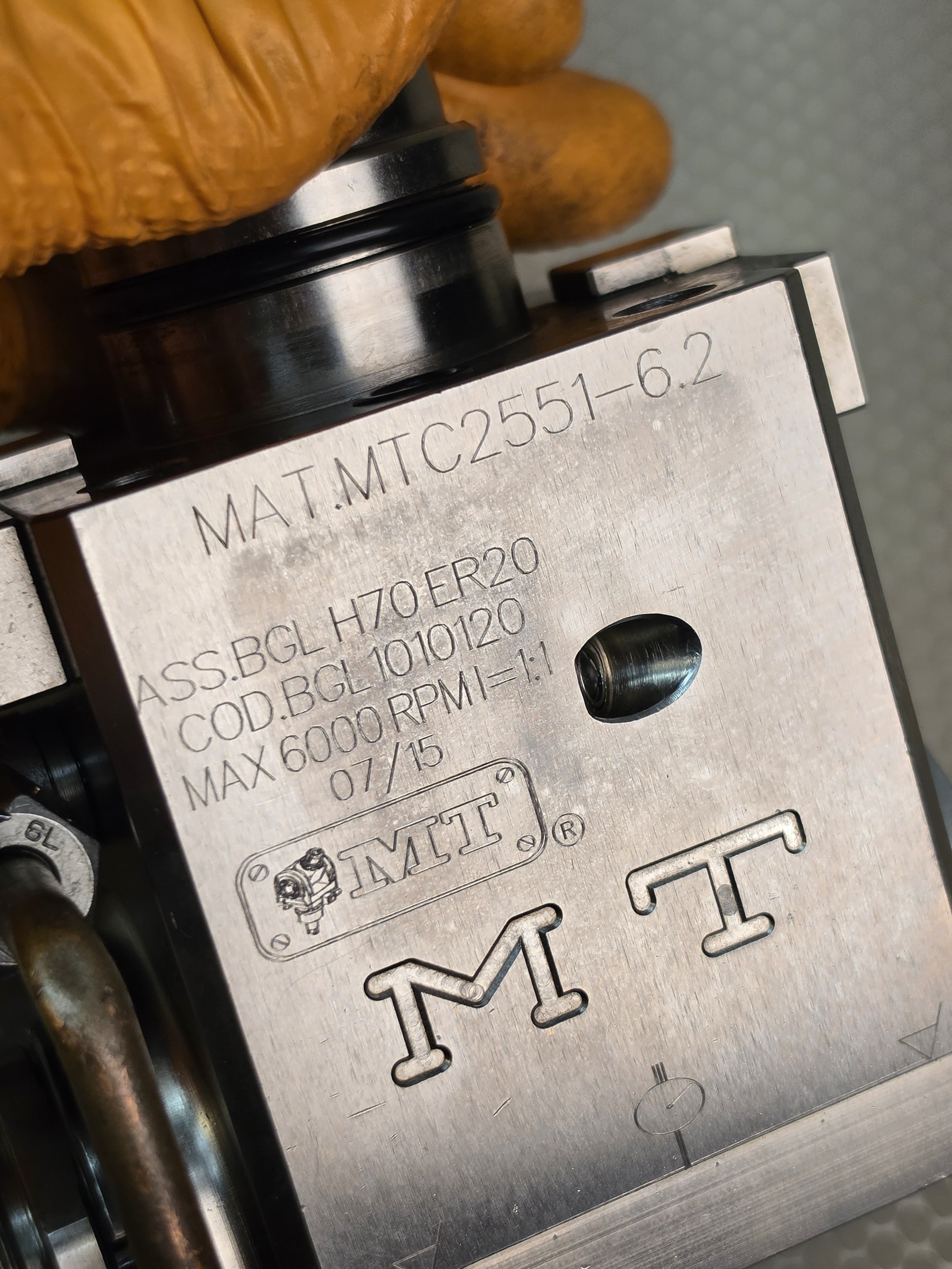 MT MAT.MTC2551-6.1 ASS.BGL H70 ER20 LIVE TOOL Holder FOR EUROTECH BMT40 Right Angle 90