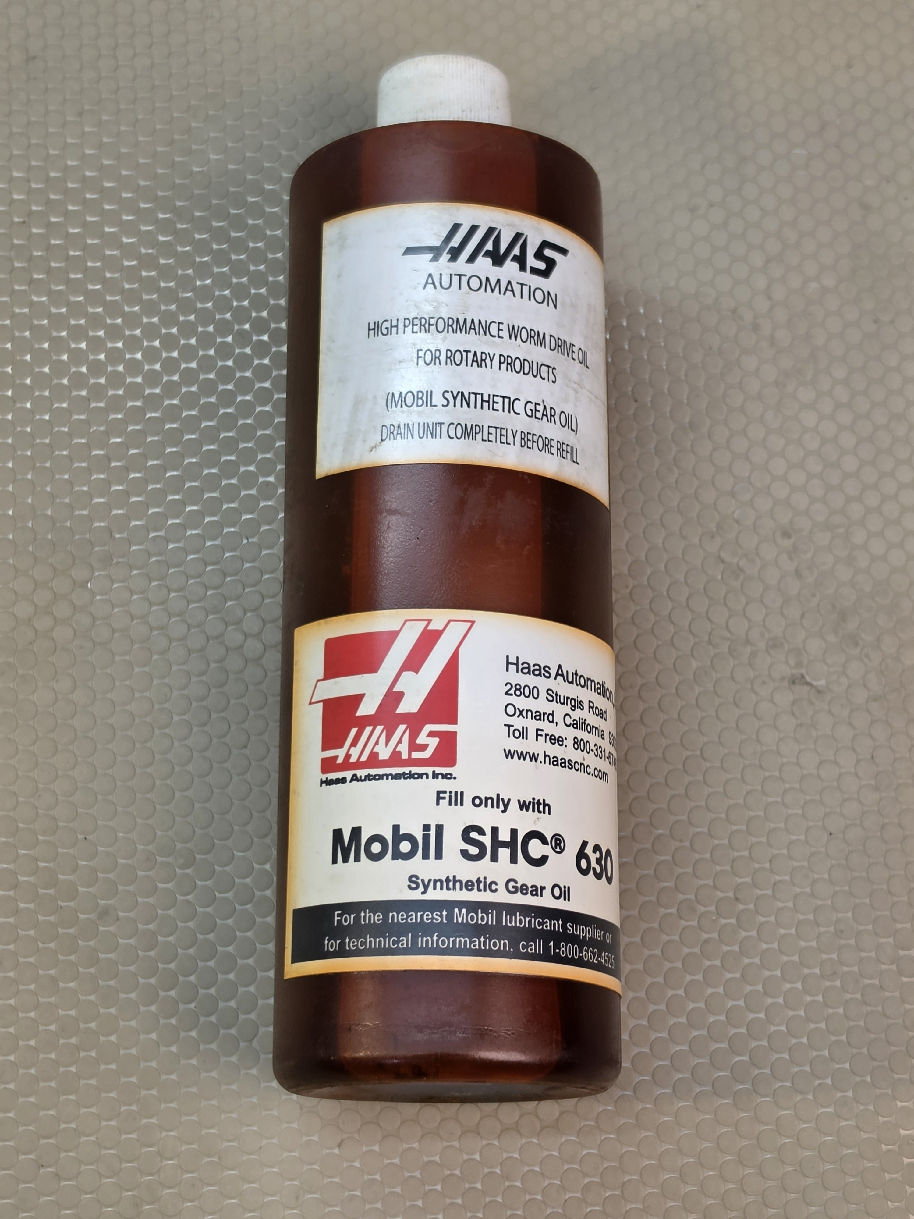 HAAS AUTOMATION MOBIL SHC 630 Synthetic Gear Oil High Performance Worm Drive 1 Q