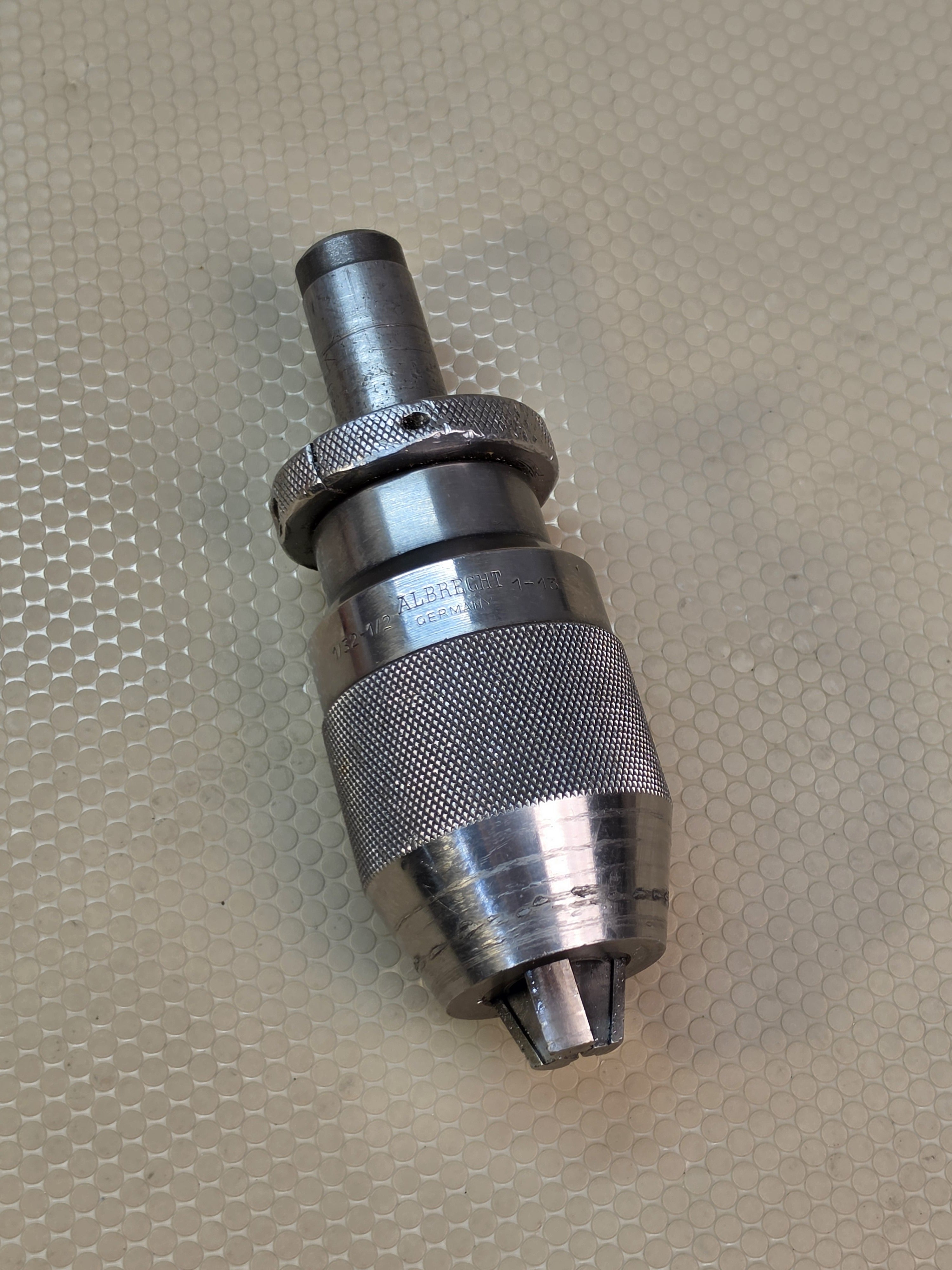 ALBRECHT 1-13 Keyless Drill Chuck 1/32-1/2" Capacity Germany Used