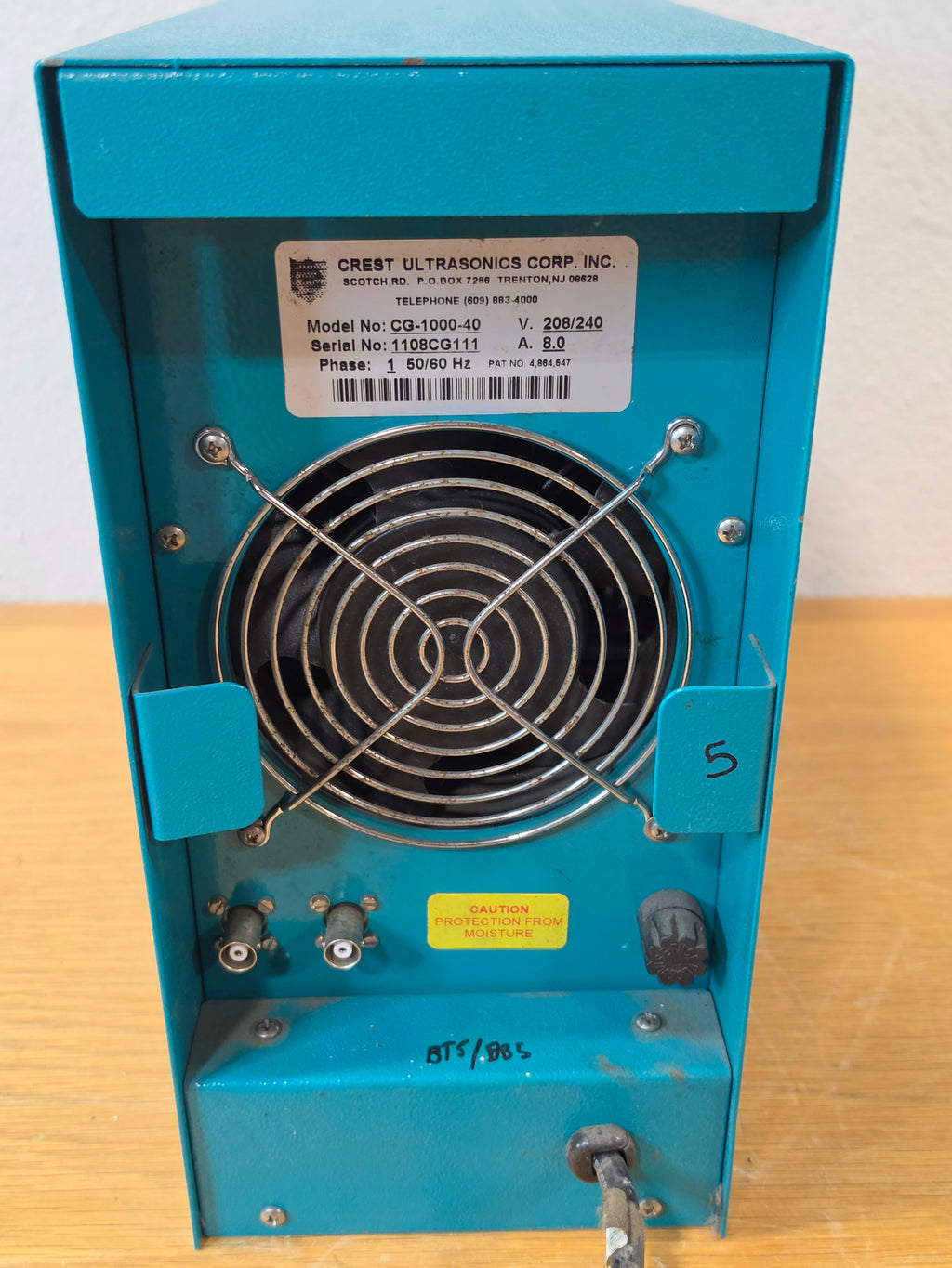 CREST ULTRASONICS CG-1000-40 Ultrasonic 1000 Watt Generator 208/240V 8.0A 1 Phase 50/60Hz