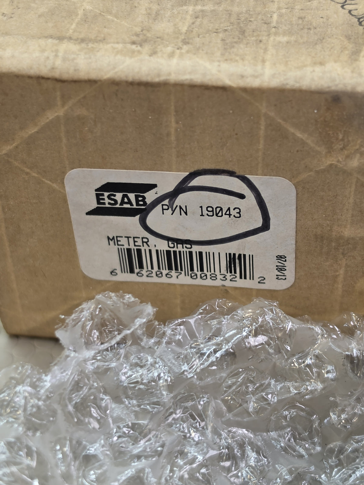 ESAB Oxweld 19043 Gas Meter Flow Checker 10-40 CFH MIG TIG - NEW