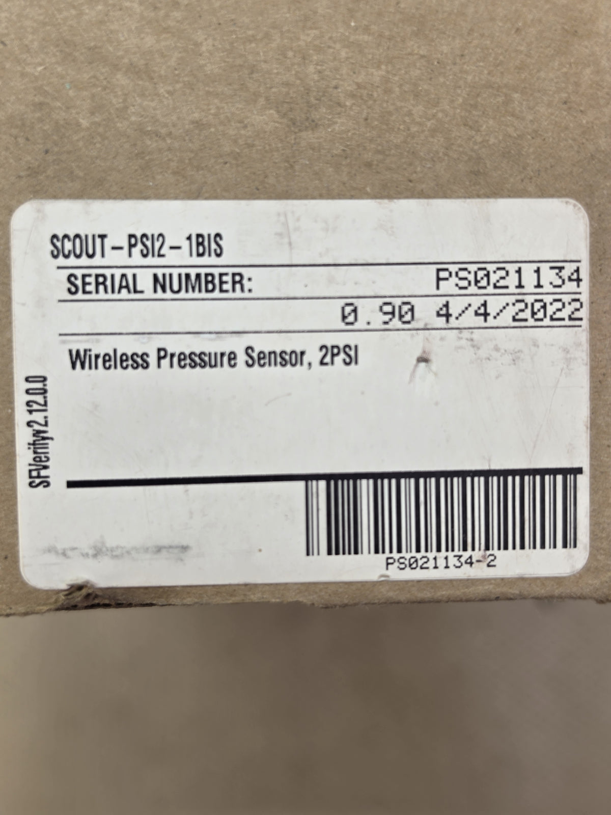 SignalFire SCOUT-PSI2-1BIS Pressure Scout Wireless Pressure Sensor 0-2 PSI