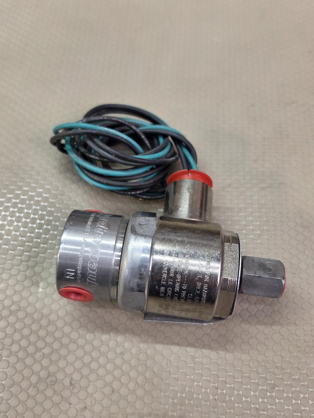 Peter Paul 72HJ92CCP 2-Way NC Solenoid Valve 24VDC 14.8W 0-150 PSI Stainless NOS